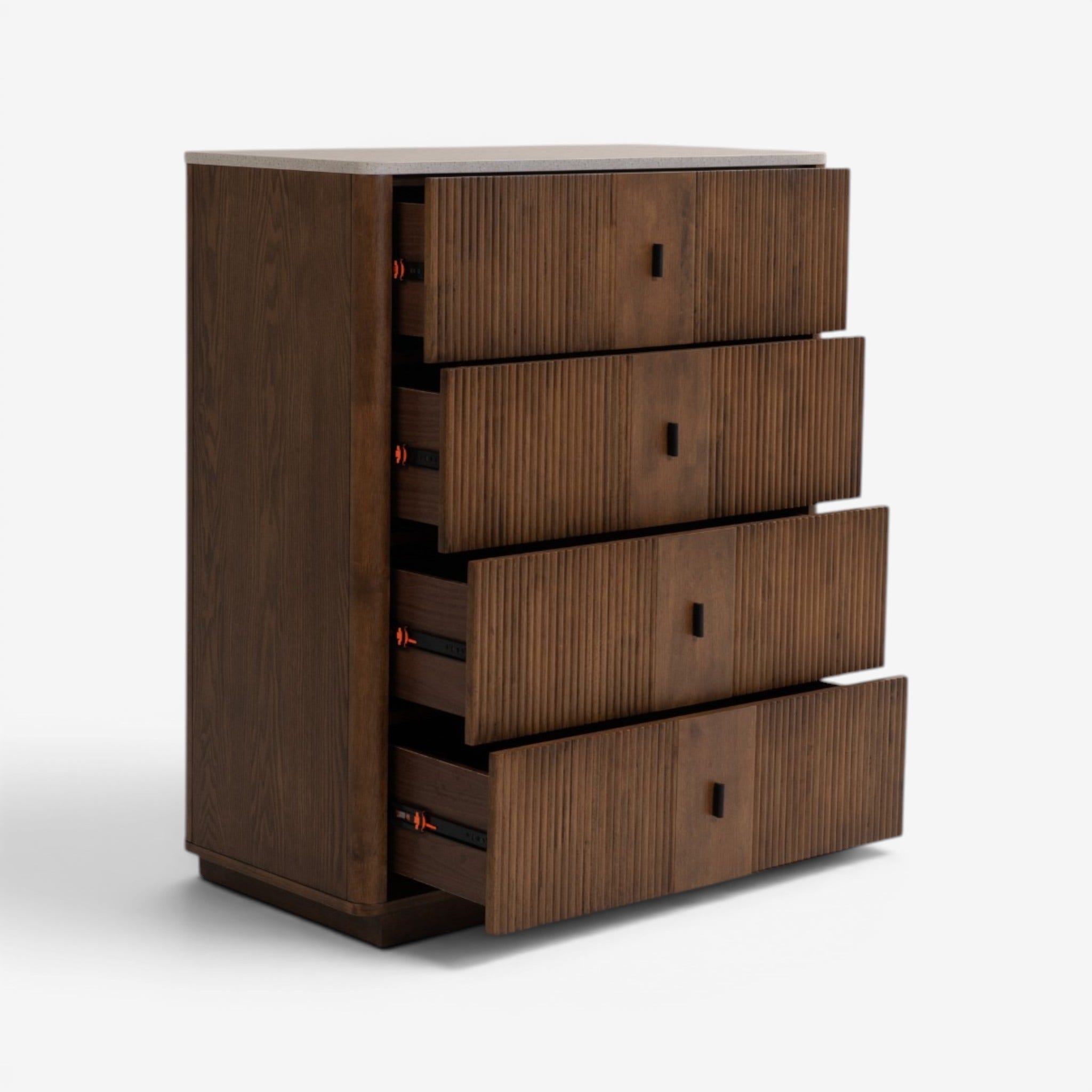 Antonio Chest of 4 Drawers Walnut