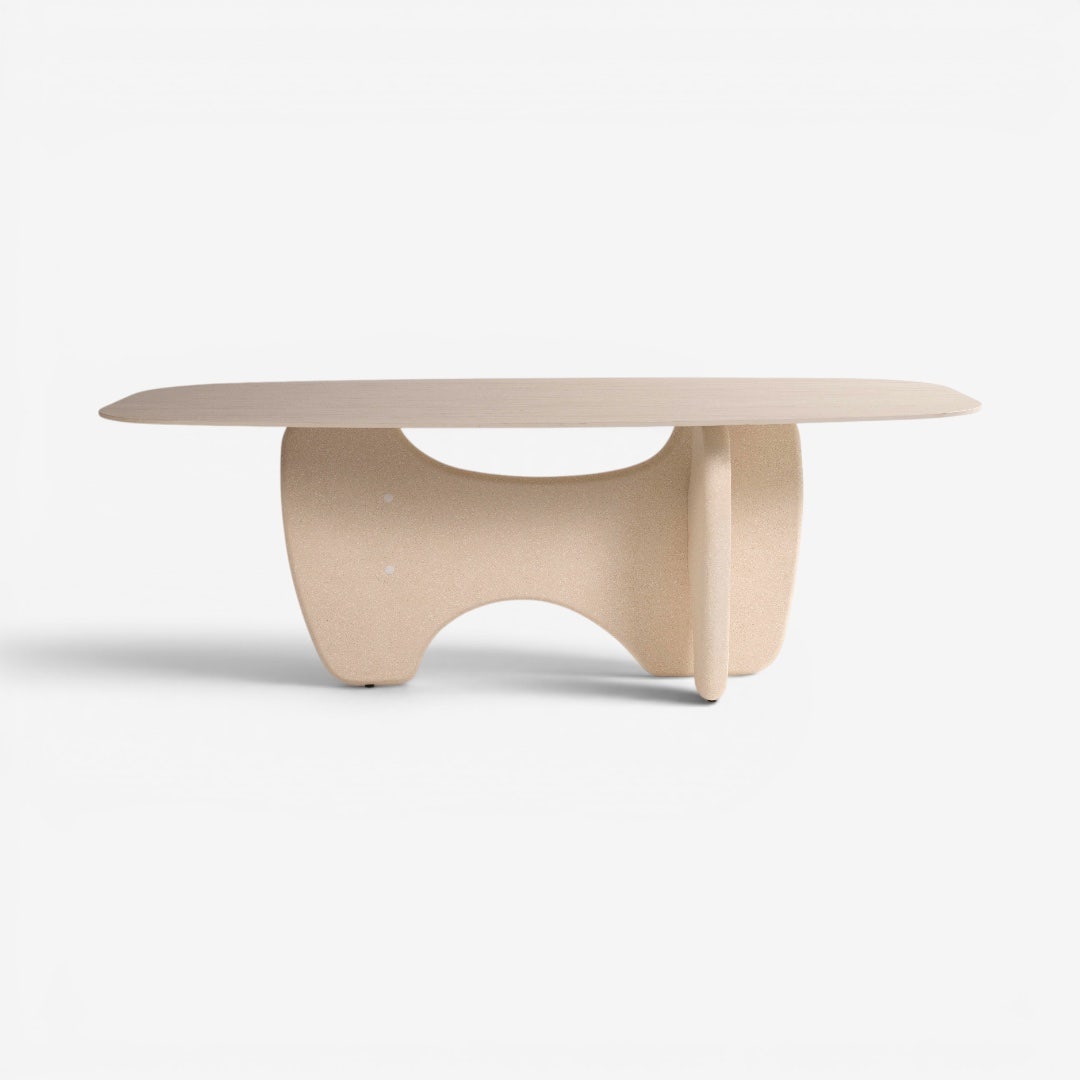 Stepan 6 Seater Dining Table Ivory