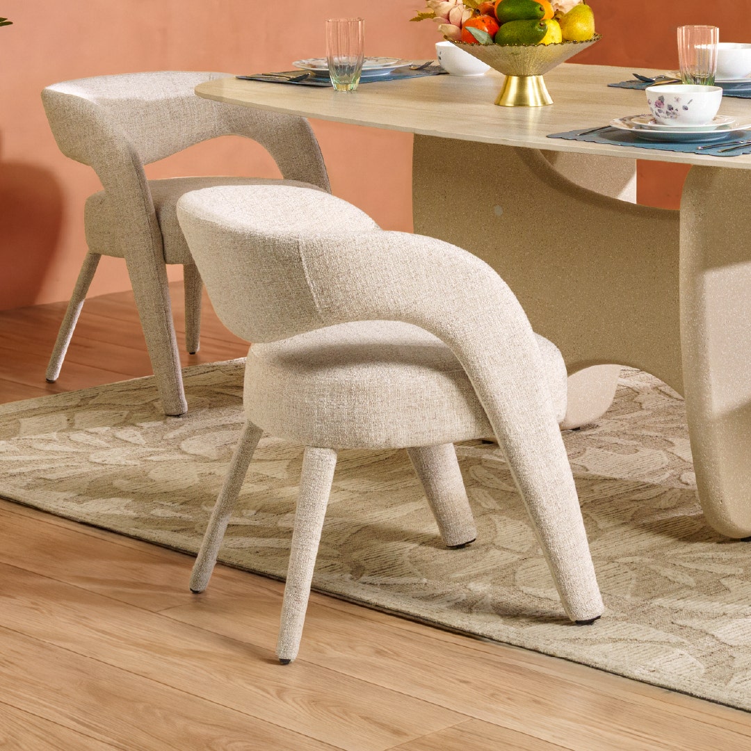 Stepan Dining Arm Chair Ivory
