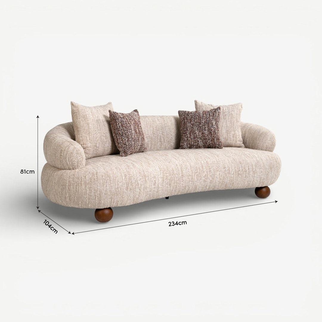 مشربية كنبة 3 مقاعد - بيج