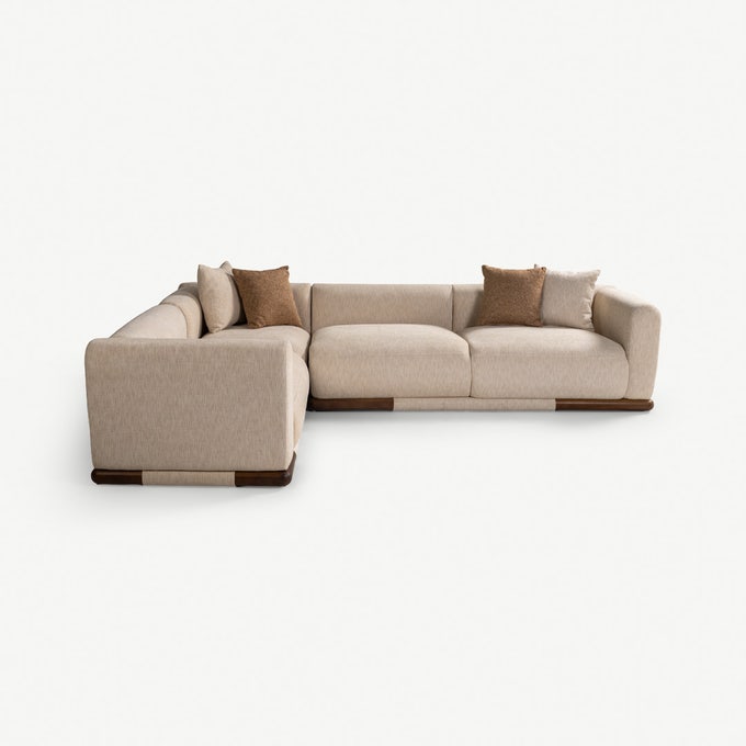 Raharjo Right Corner Sofa Beige Raharjo Right Corner Sofa Beige