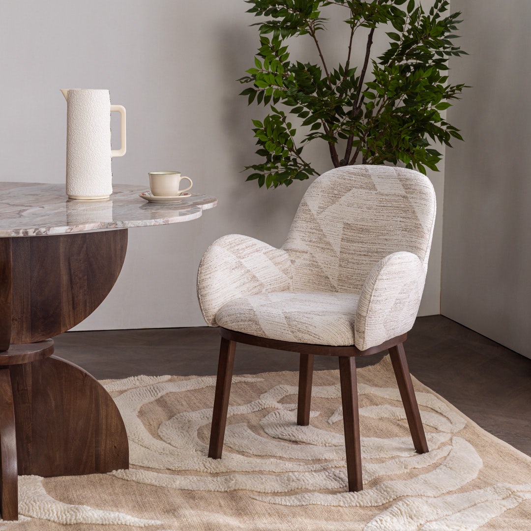 Joarr Dining Arm Chair Greige