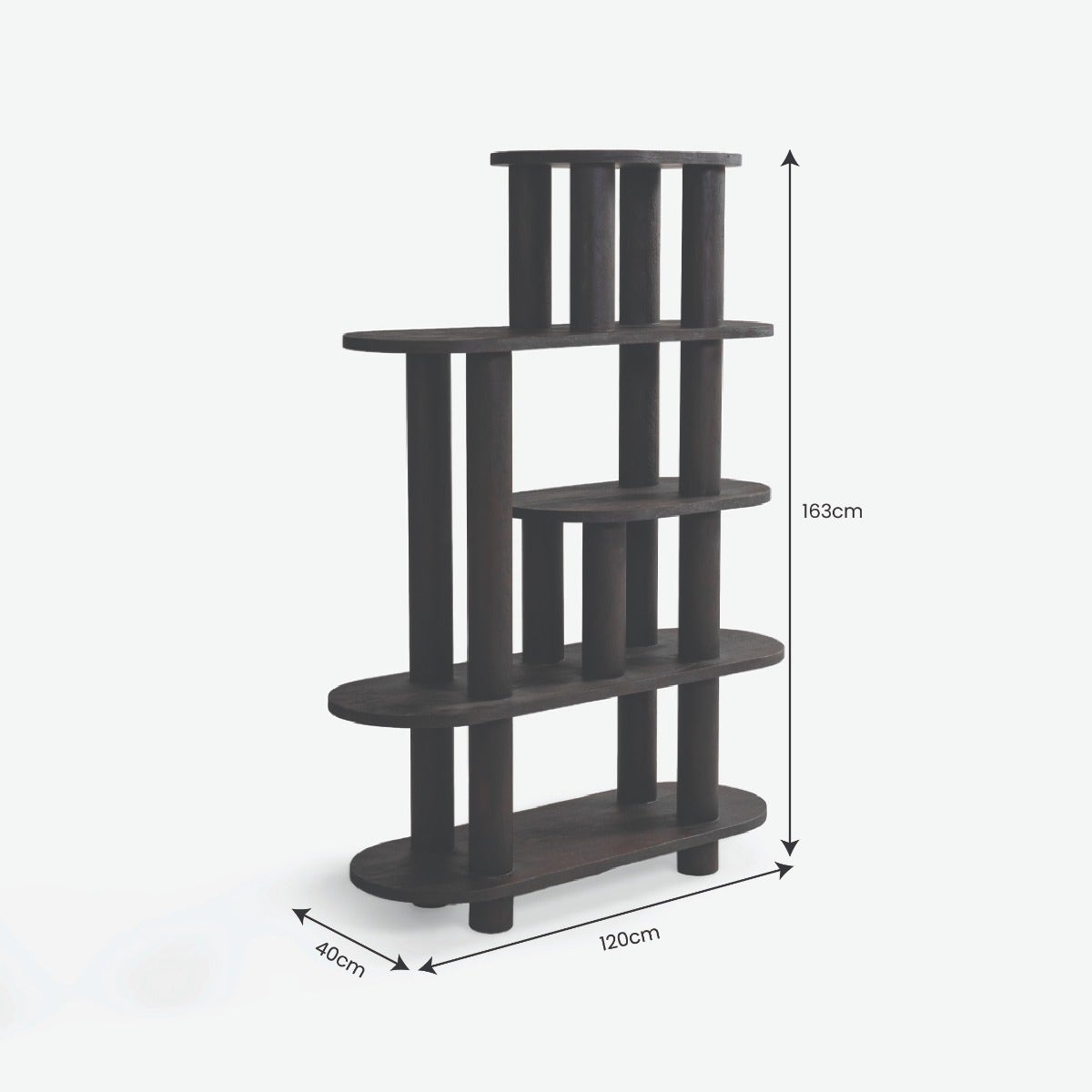 Naman Bookshelf Brown