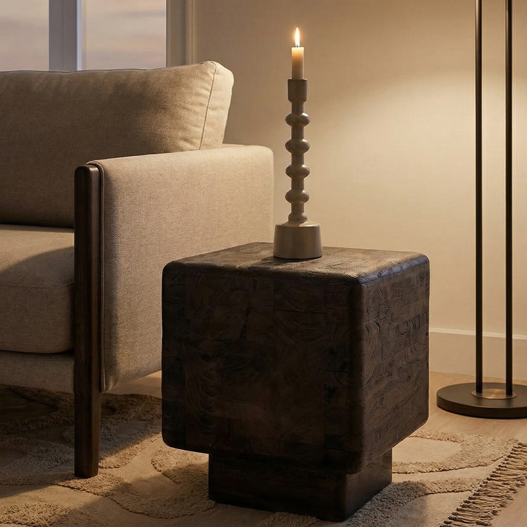 Naman End Table Brown