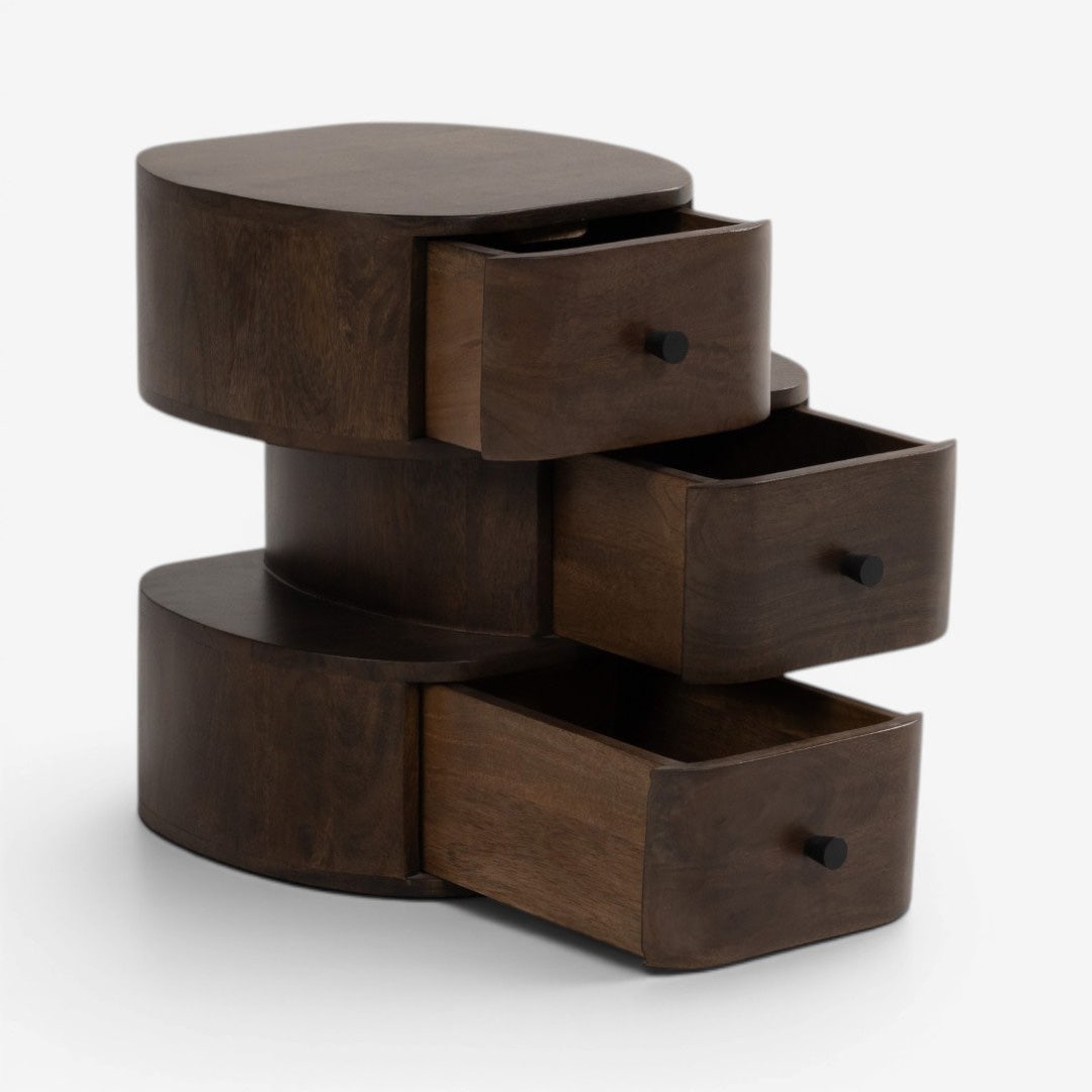 Stanis Bedside Table Walnut