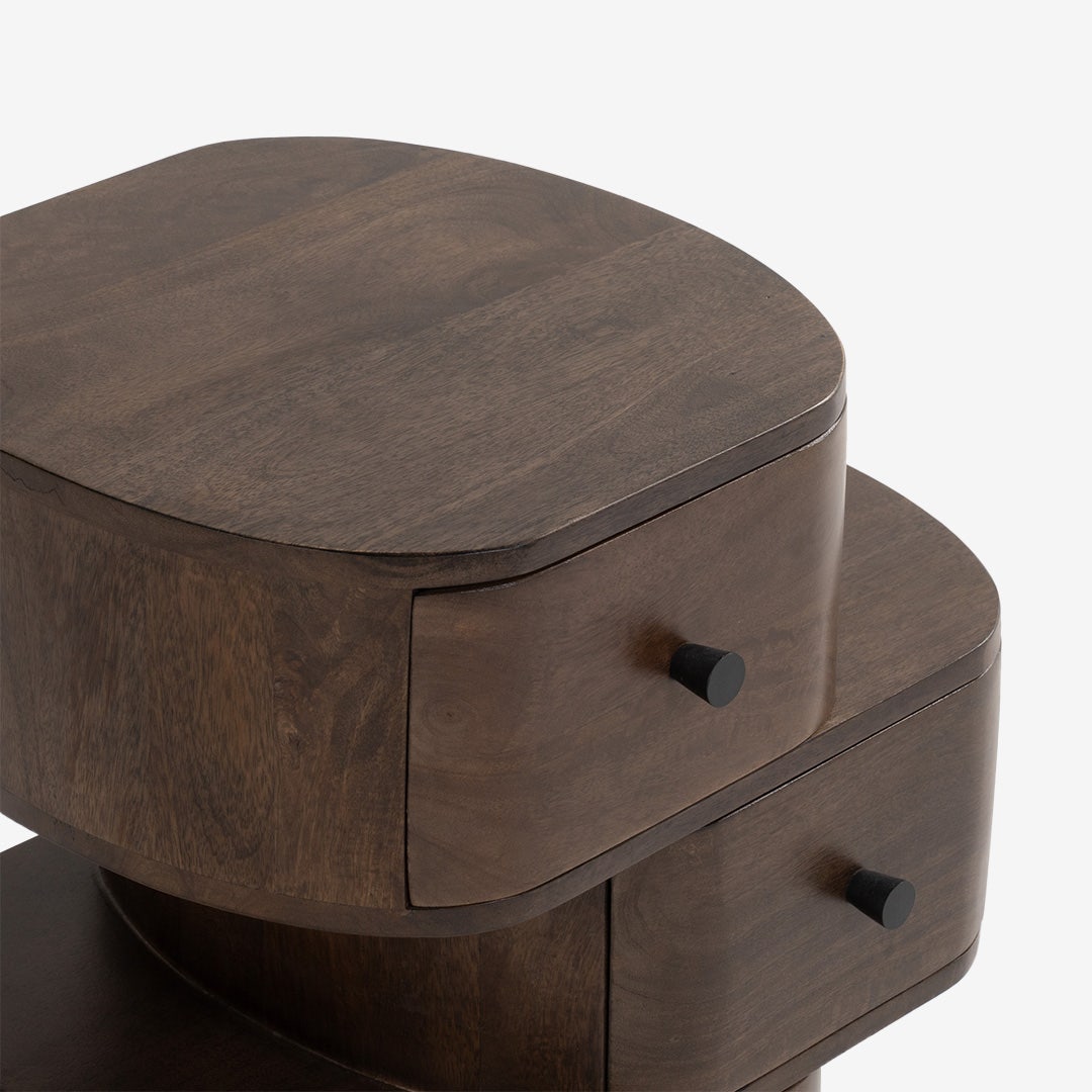 Stanis Bedside Table Walnut