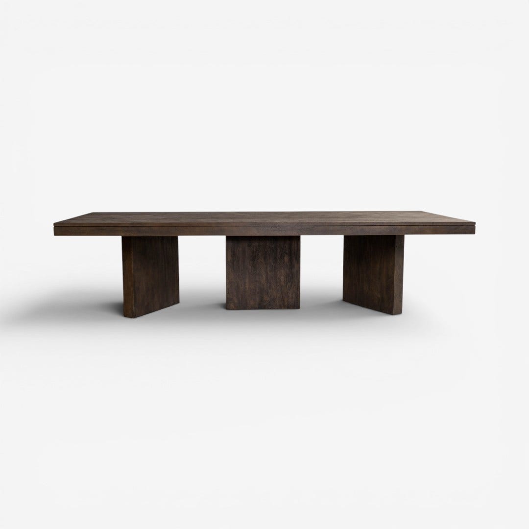 Ludwik 10 Seater Dining Table Brown