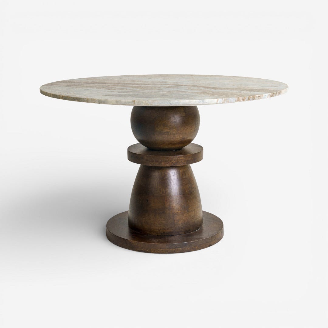 Dmair 4 Seater Dining Table Mocha