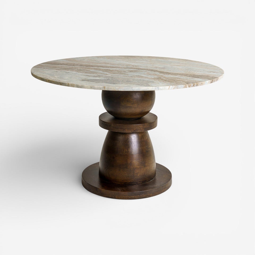 Dmair 4 Seater Dining Table Mocha