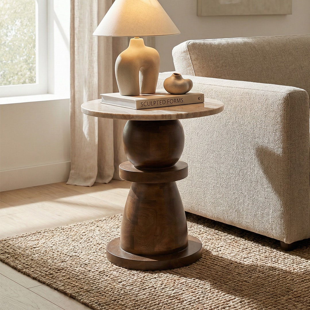 Damir End Table Mocha