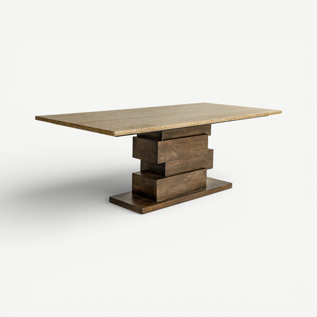 Vogue 6 Seater Dining Table Natural