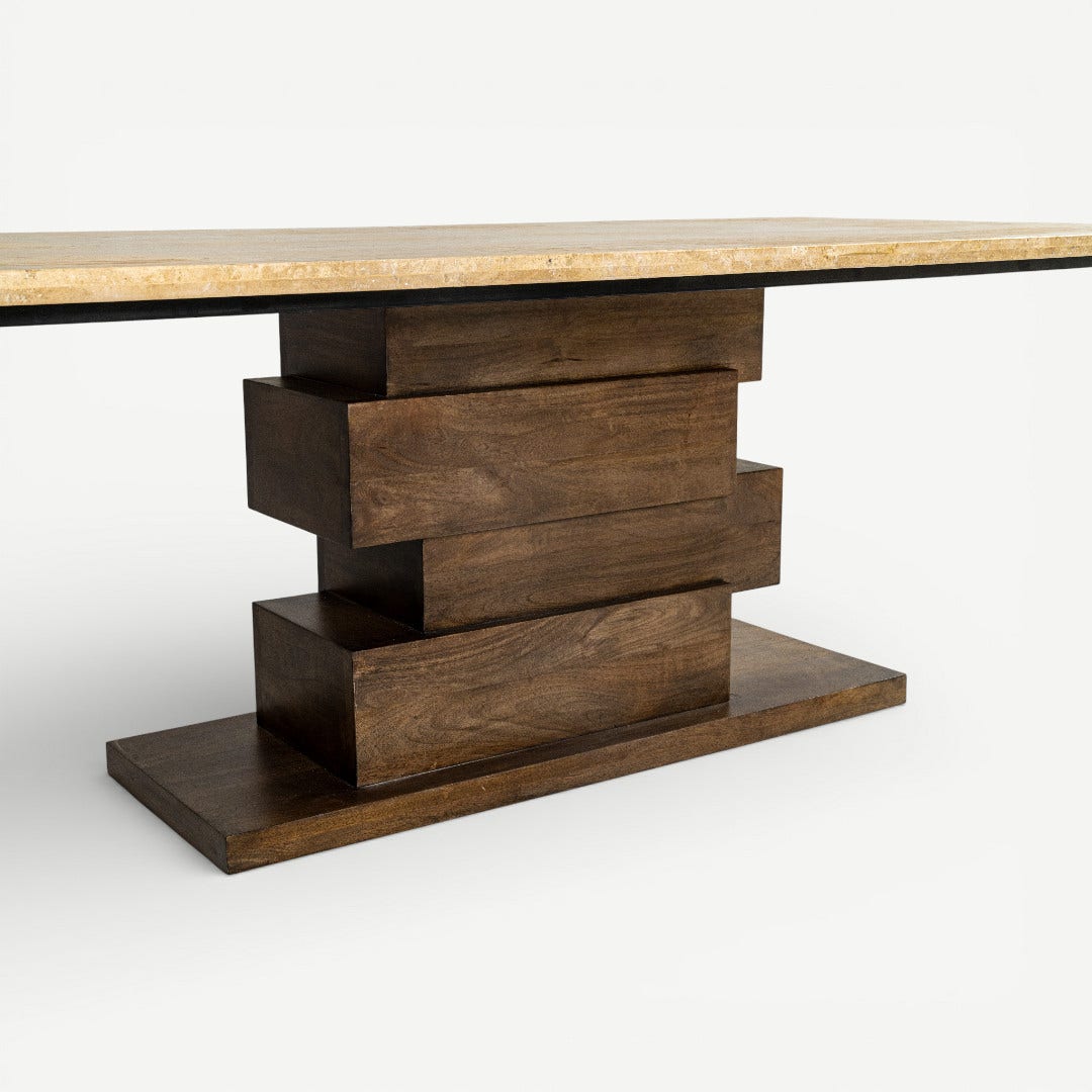 Vogue 6 Seater Dining Table Natural