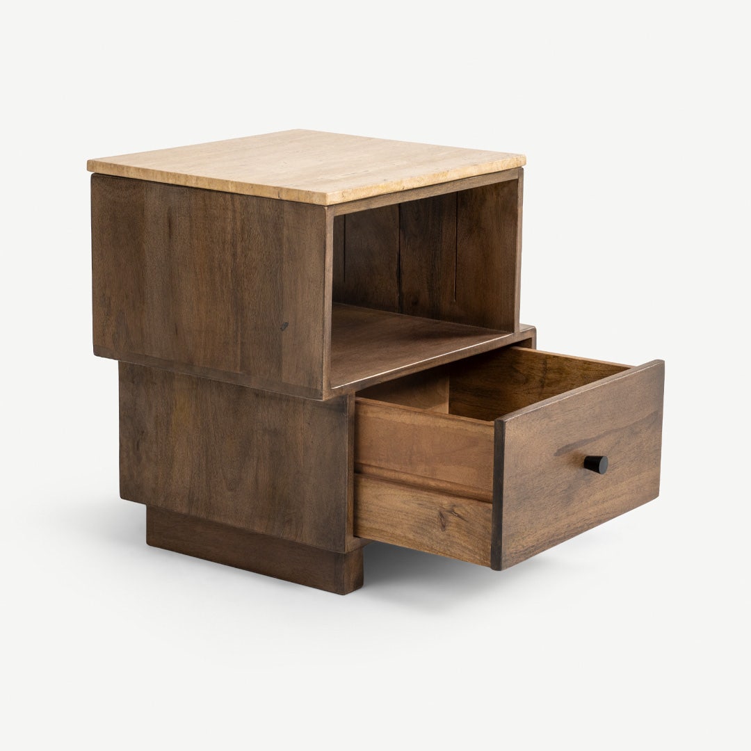 Vogue Bedside Table Natural