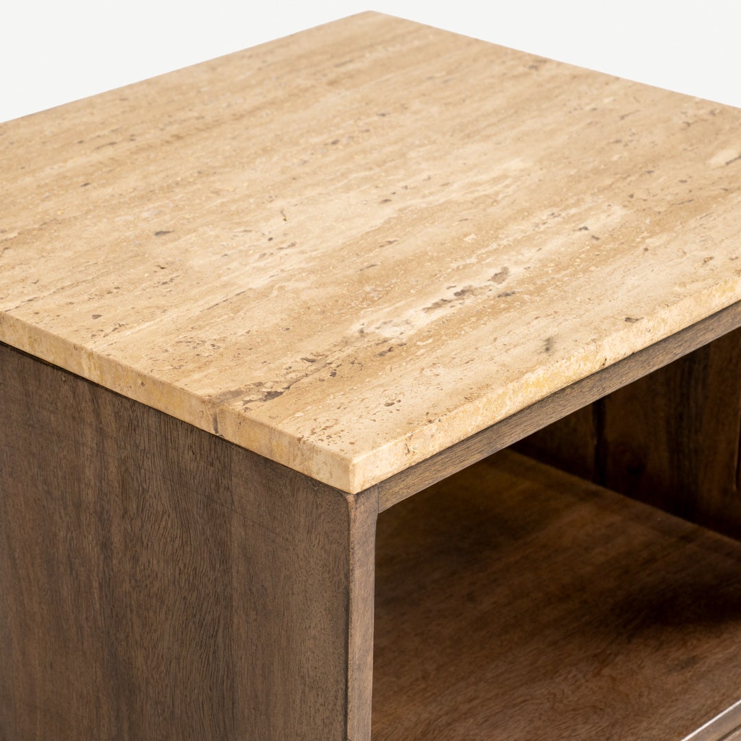 Vogue Bedside Table Natural