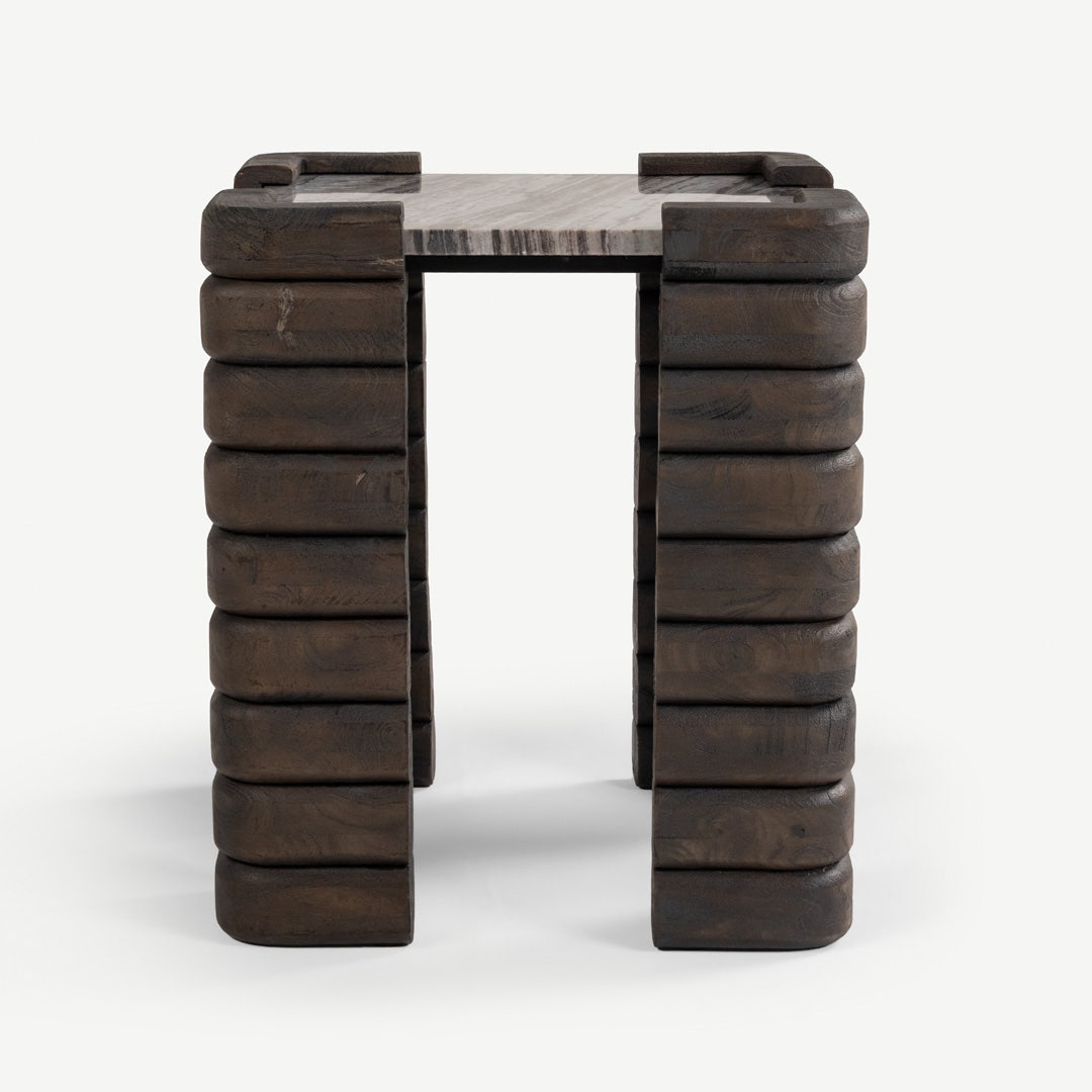 Tliji End Table Grey