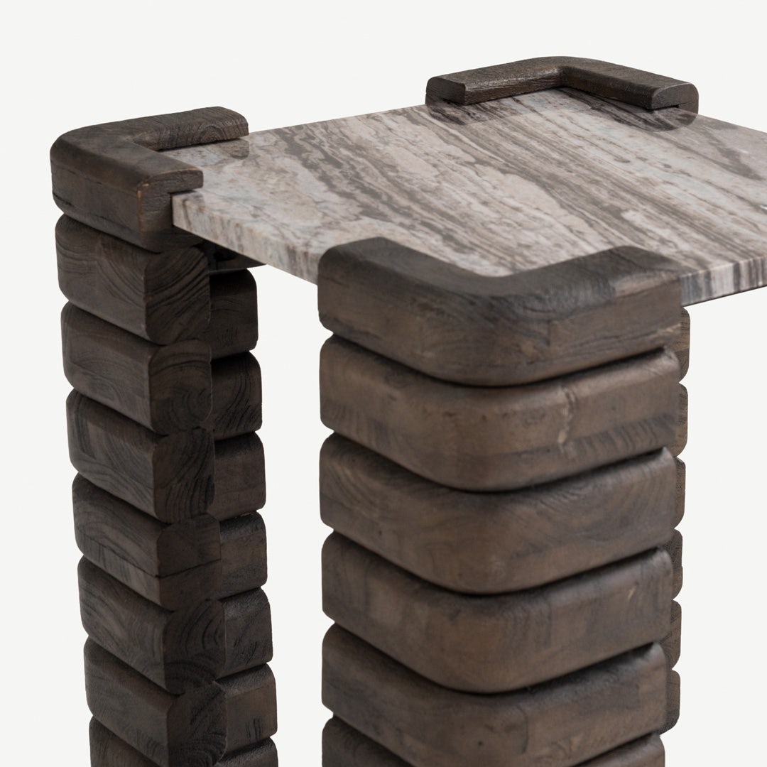 Tliji End Table Grey