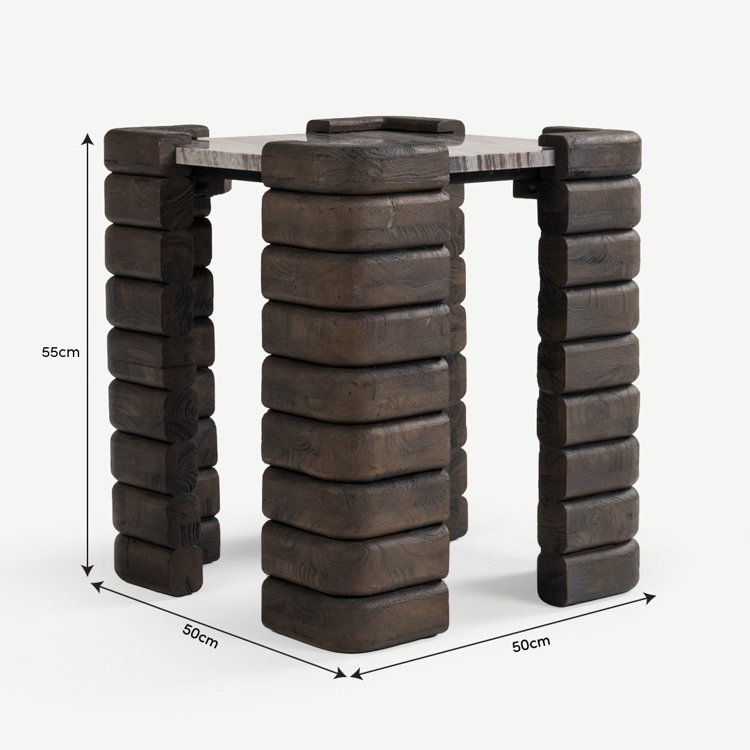 Tliji End Table Grey