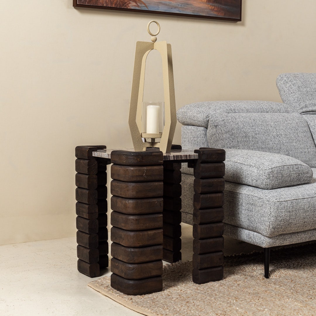 Tliji End Table Grey