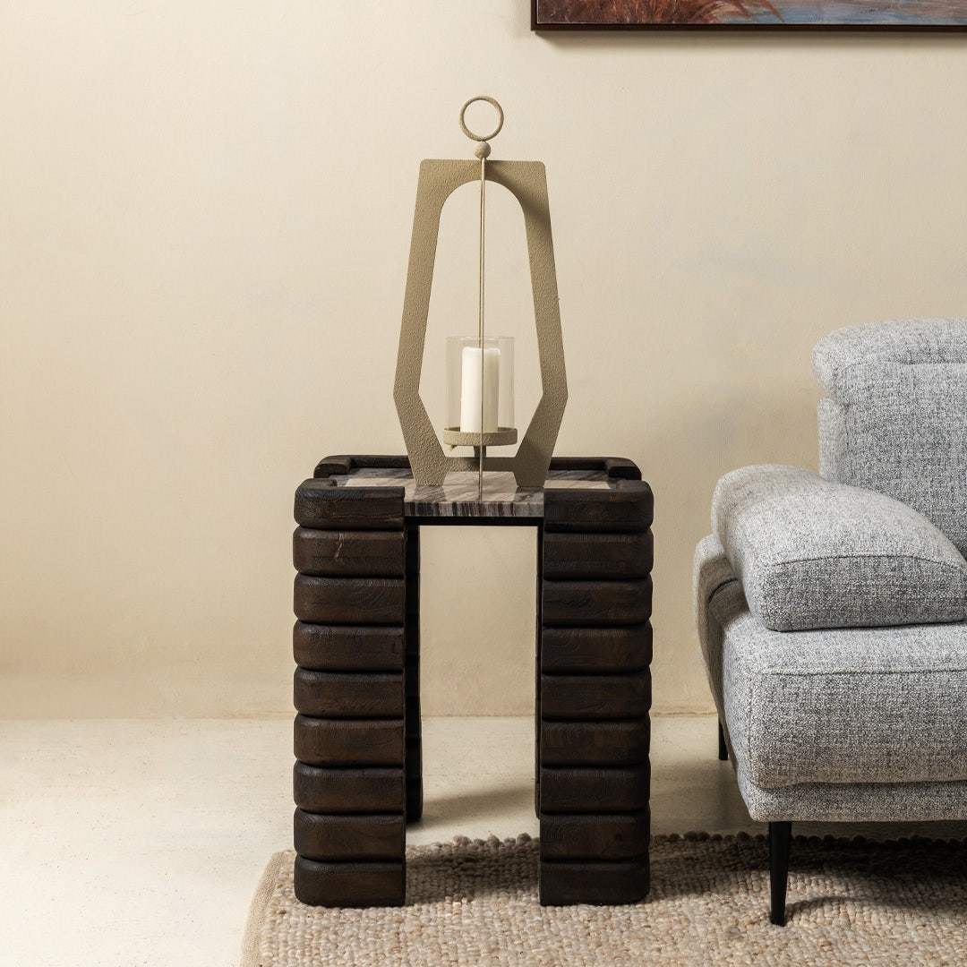 Tliji End Table Grey