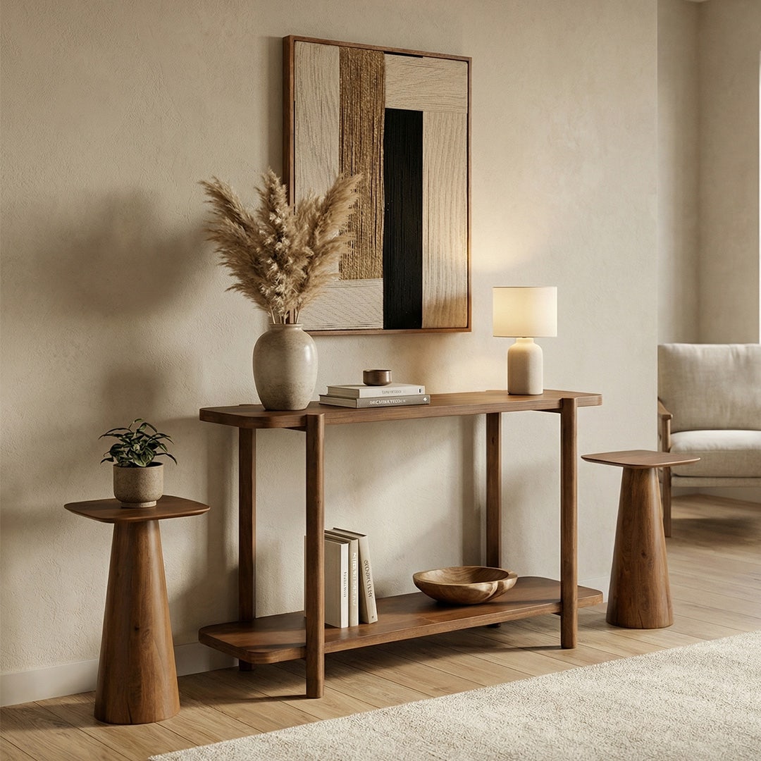 Jono Console w 2 End Tables Walnut