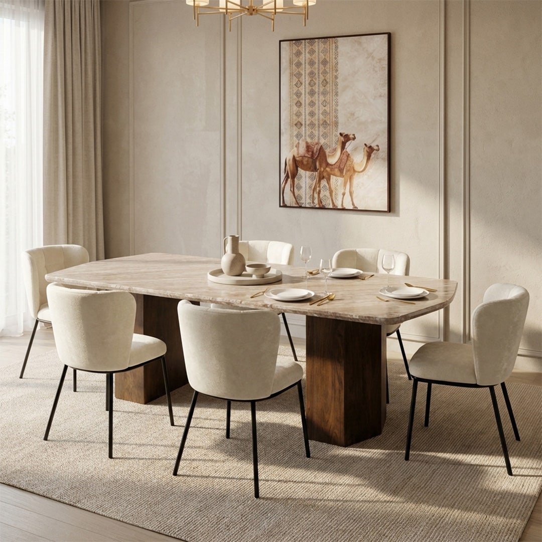 Eulalia 8 Seater Dining Table Mocha