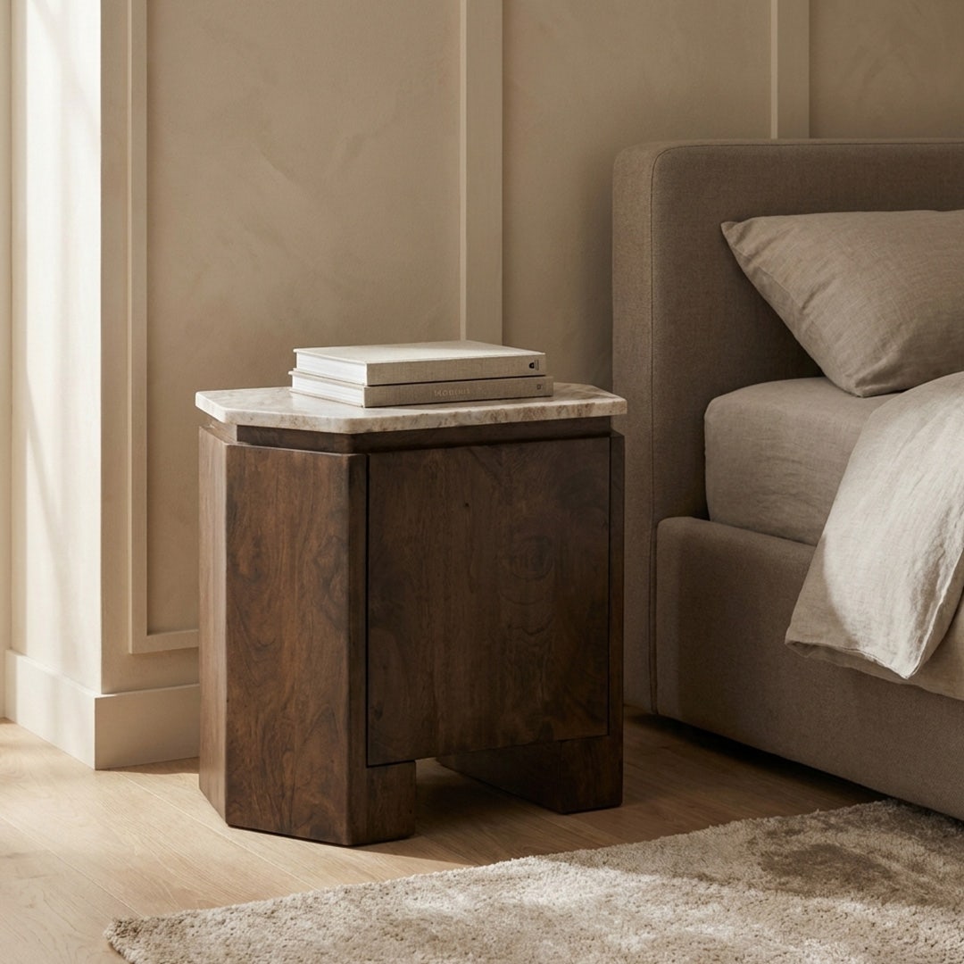 Eulalia Bedside Table Mocha