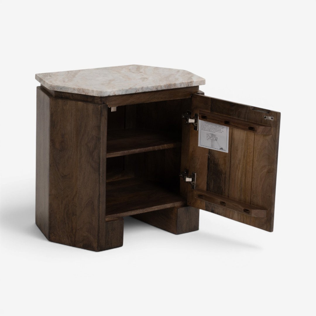 Eulalia Bedside Table Mocha