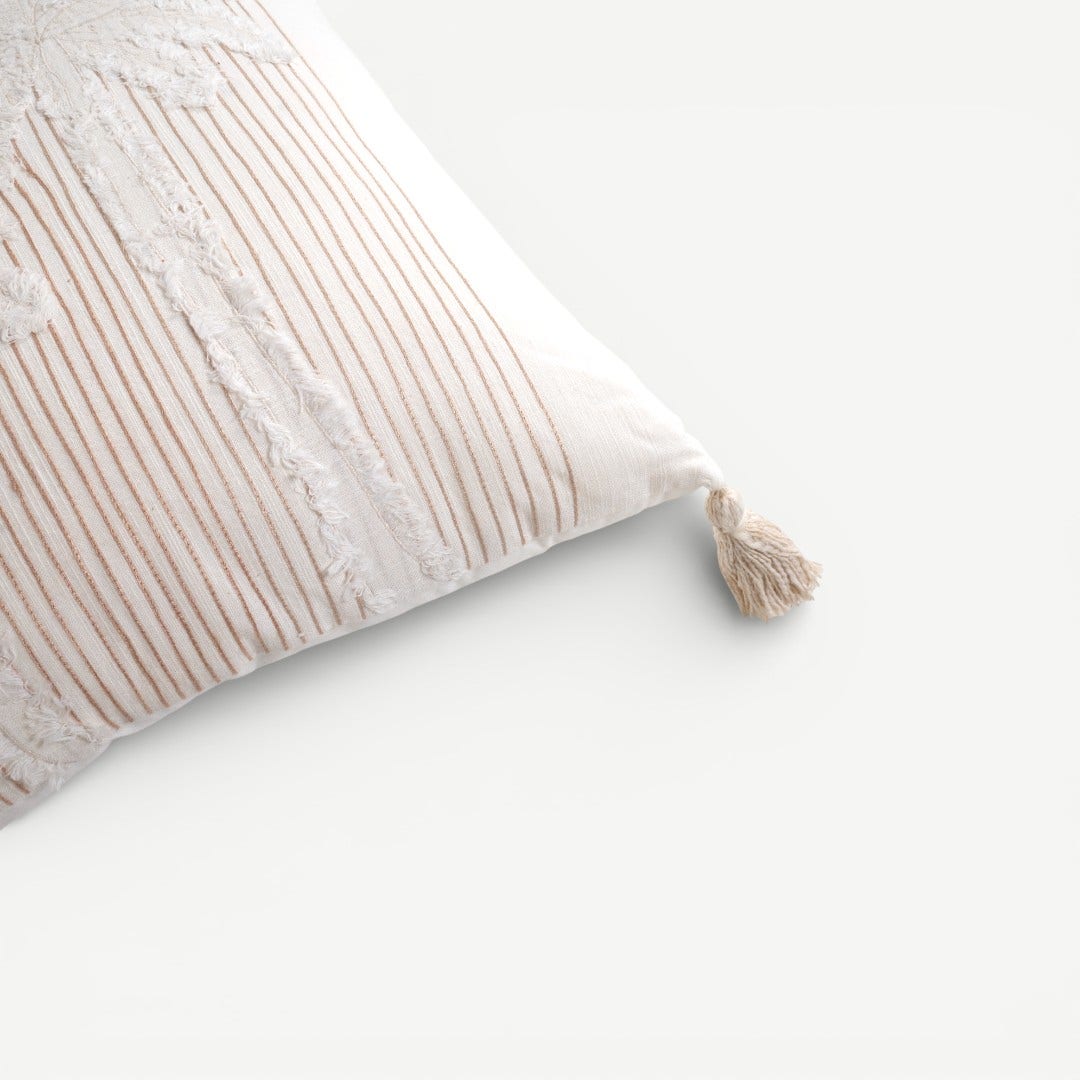 Heritage Palm Embroidered Cushion -50x50cm