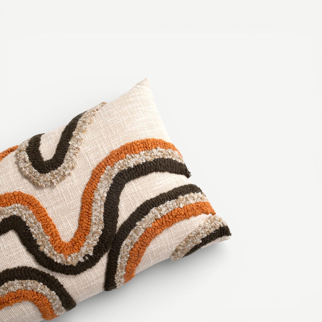 Curtis Embroidered Cushion -30x50cm