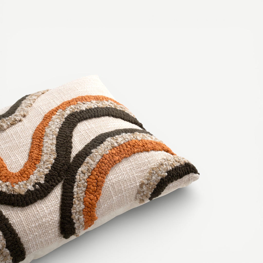 Curtis Embroidered Cushion -30x50cm