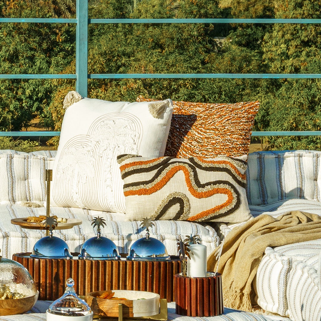 Curtis Embroidered Cushion -30x50cm