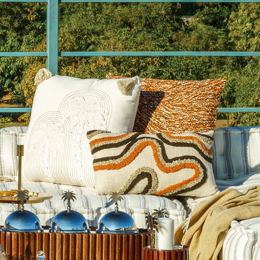 Curtis Embroidered Cushion -50x50cm