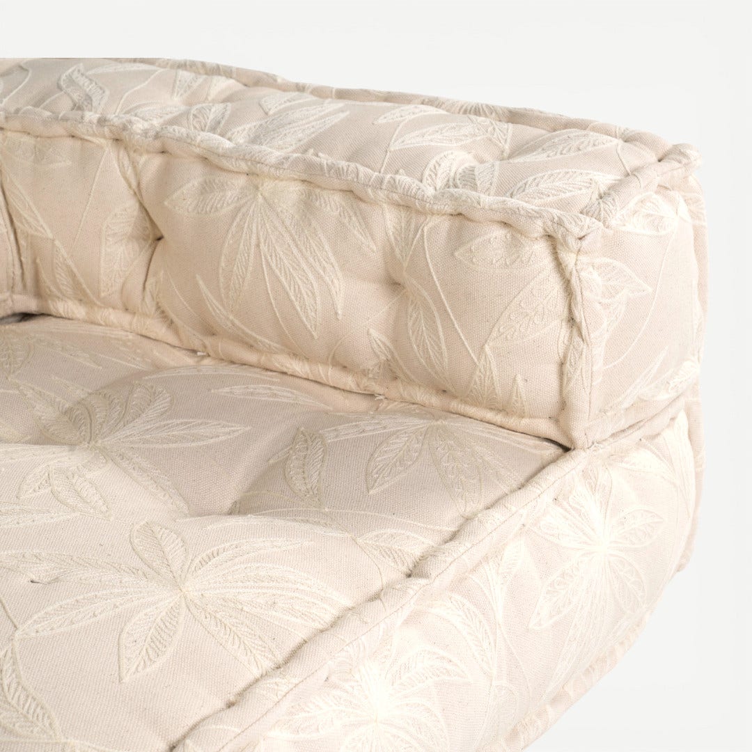 Leafy Corner Floor Cushion - Left