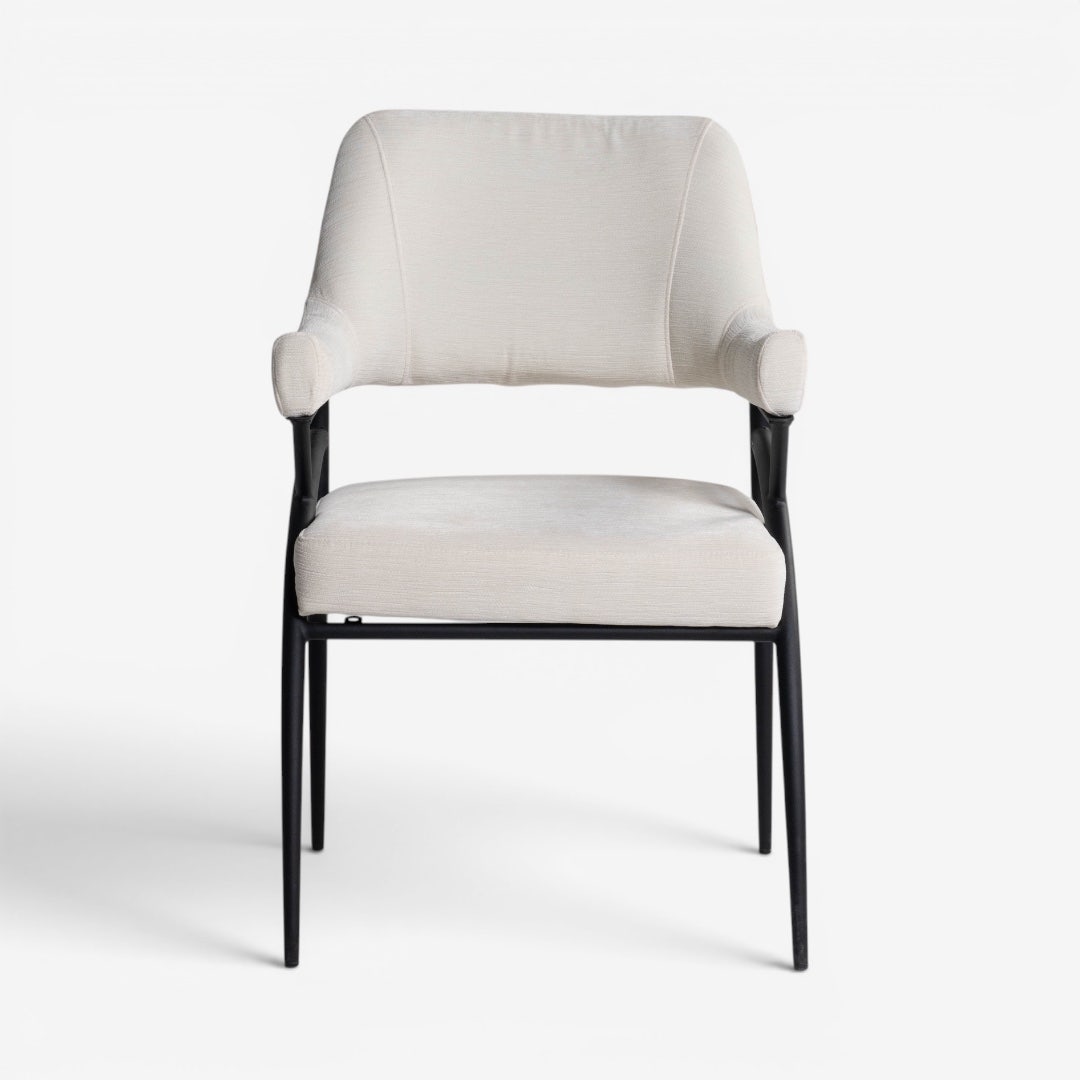 Vimer Dining Arm Chair Ivory