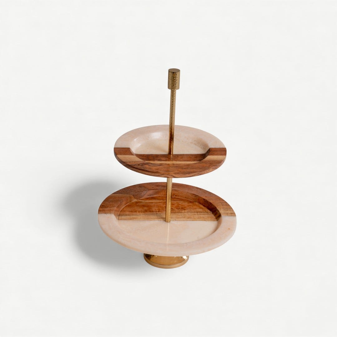 Heritage 2 Tier Dessert Stand - 32x42cm