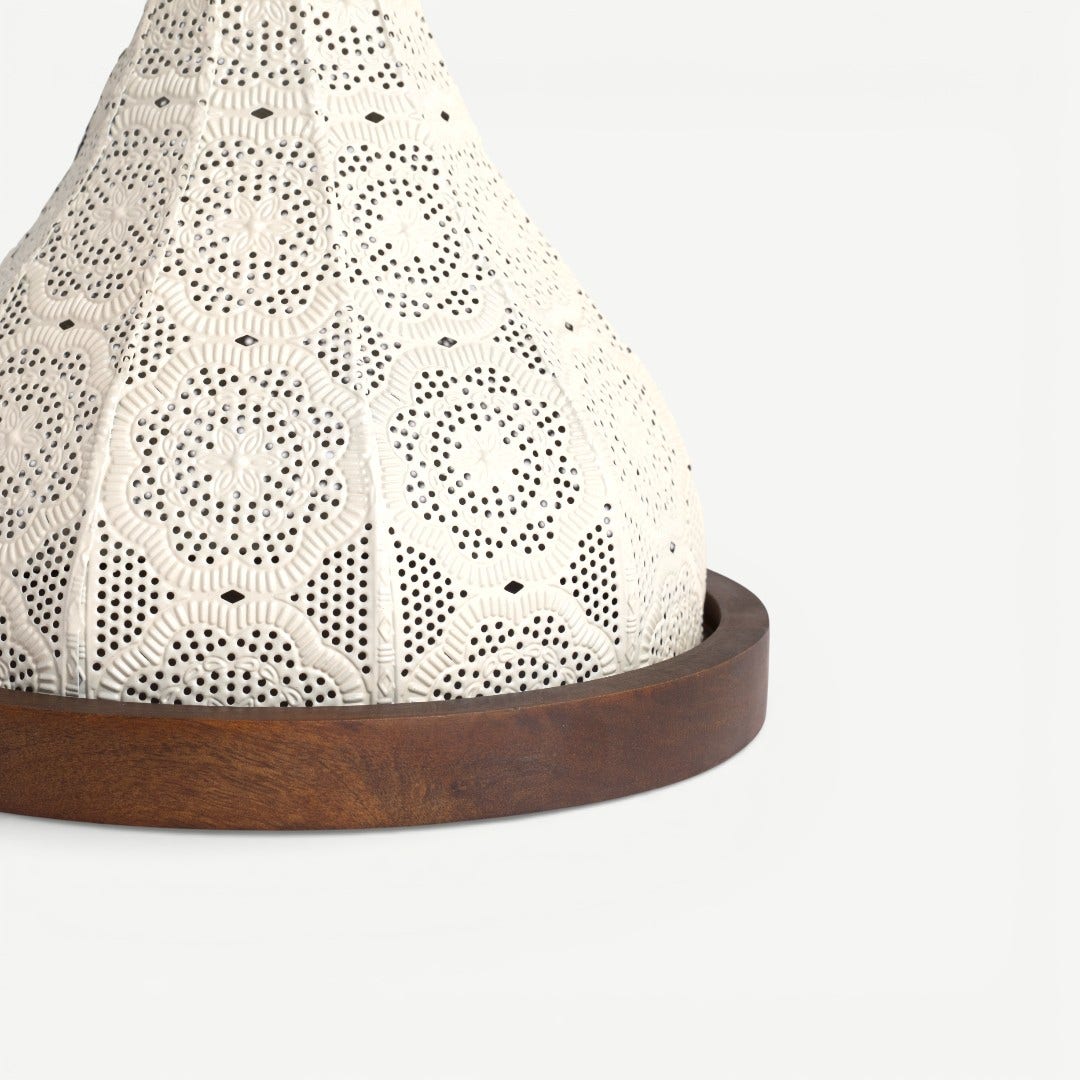 Mashrabiya Cake Dome Ivory-25x25cm