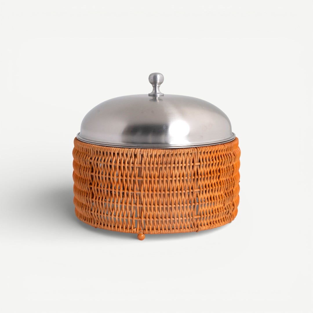 Heritage Bamboo Hot Pot With Lid -3.5L