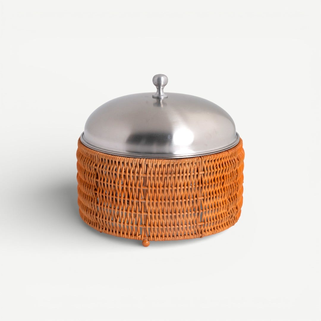 Heritage Bamboo Hot Pot With Lid -3.5L