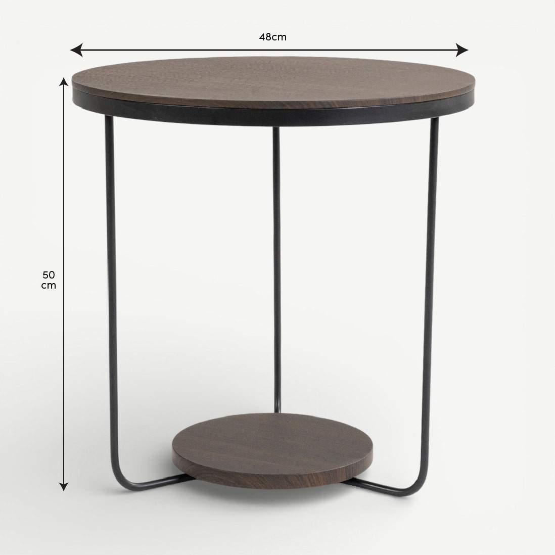 Symin End Table Walnut