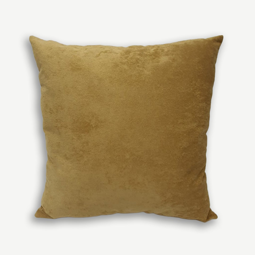 غطاء وسادة شايم 43x43 سم - خردلي