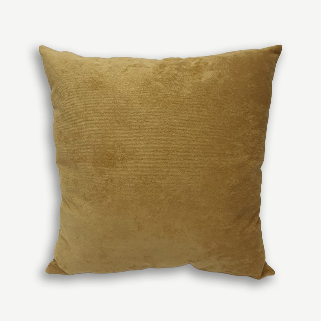 غطاء وسادة شايم 60x60 سم - خردلي