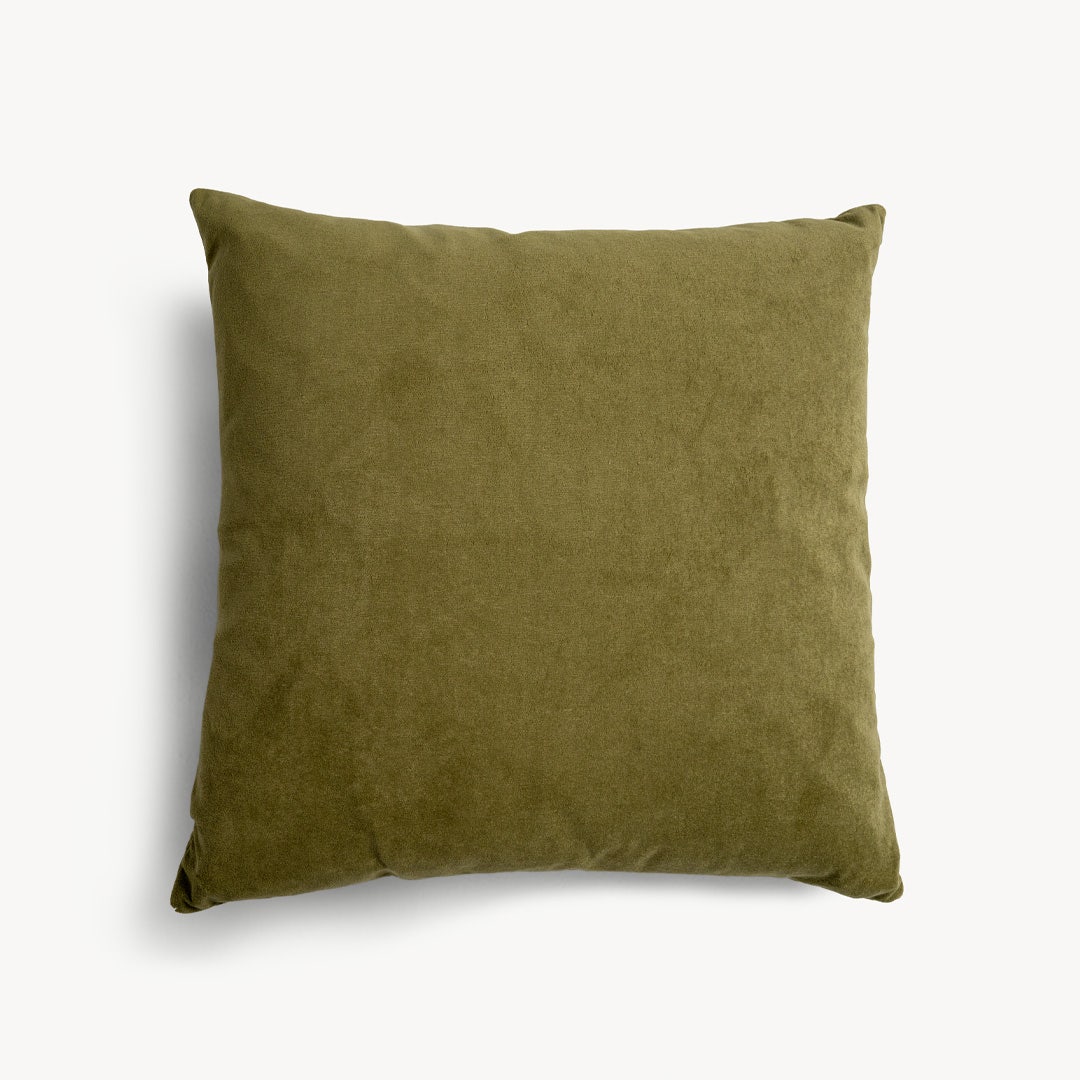 غطاء وسادة سموك 60x60 سم - زيتي