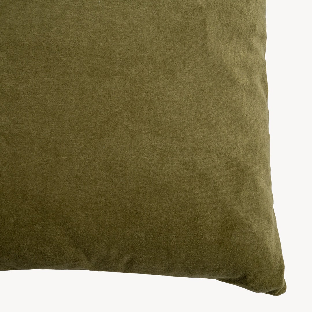 غطاء وسادة سموك 60x60 سم - زيتي