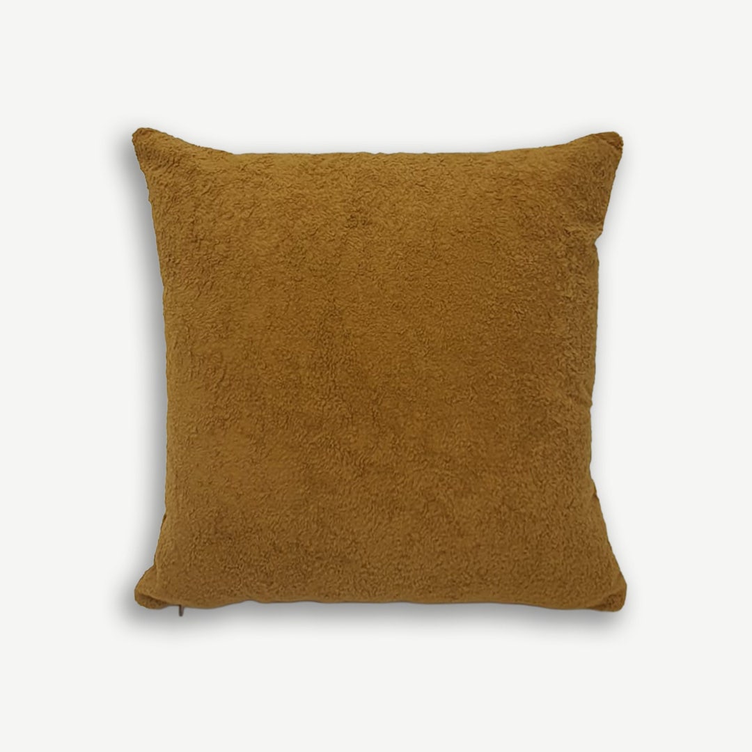 غطاء وسادة ميلينا 43x43 سم - خردلي