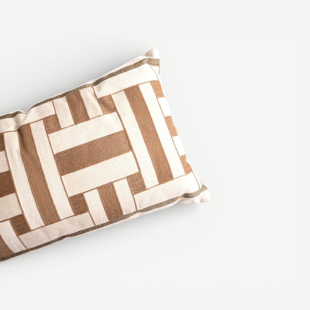 Vogue Embroidered Cushion - 35x60cm