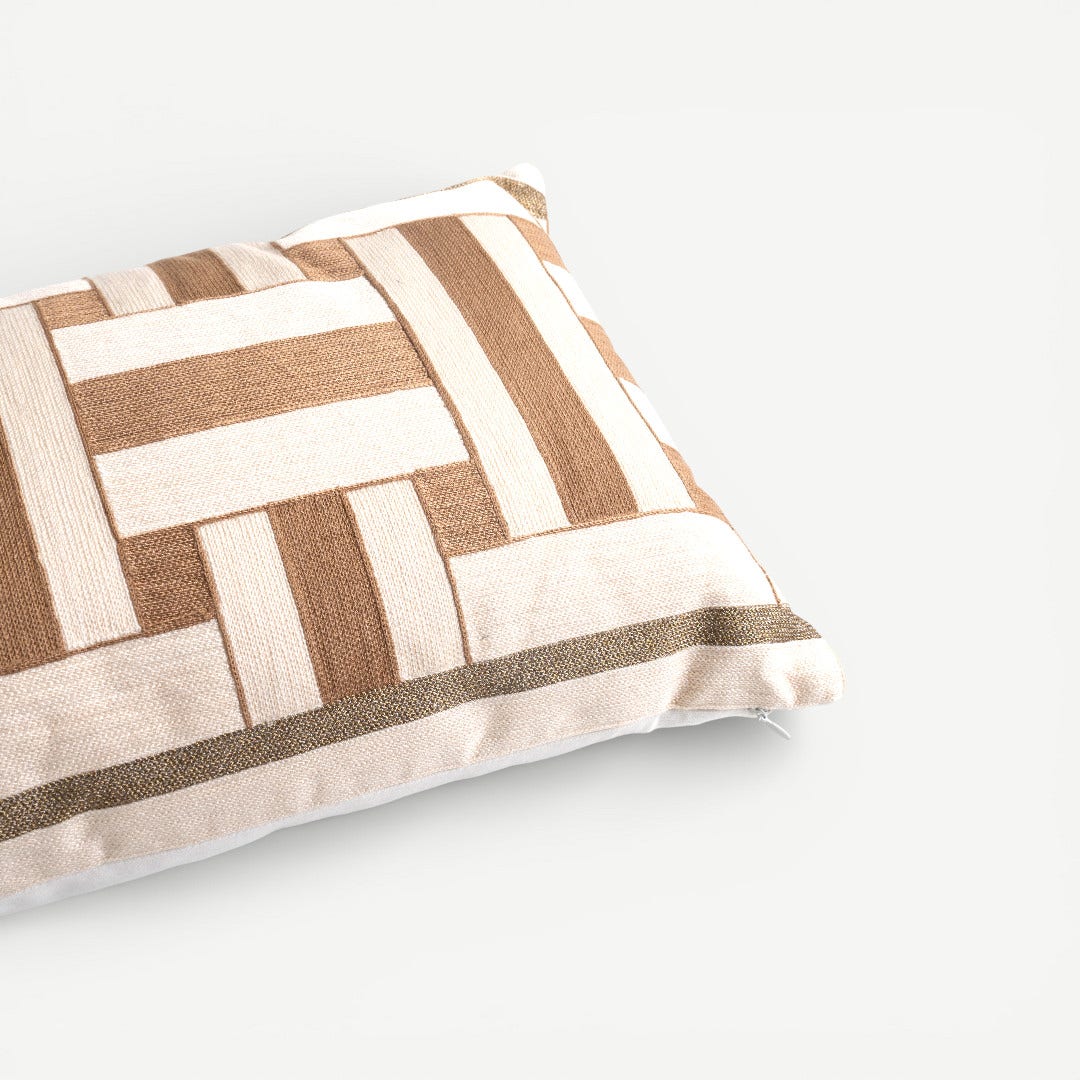 Vogue Embroidered Cushion - 35x60cm