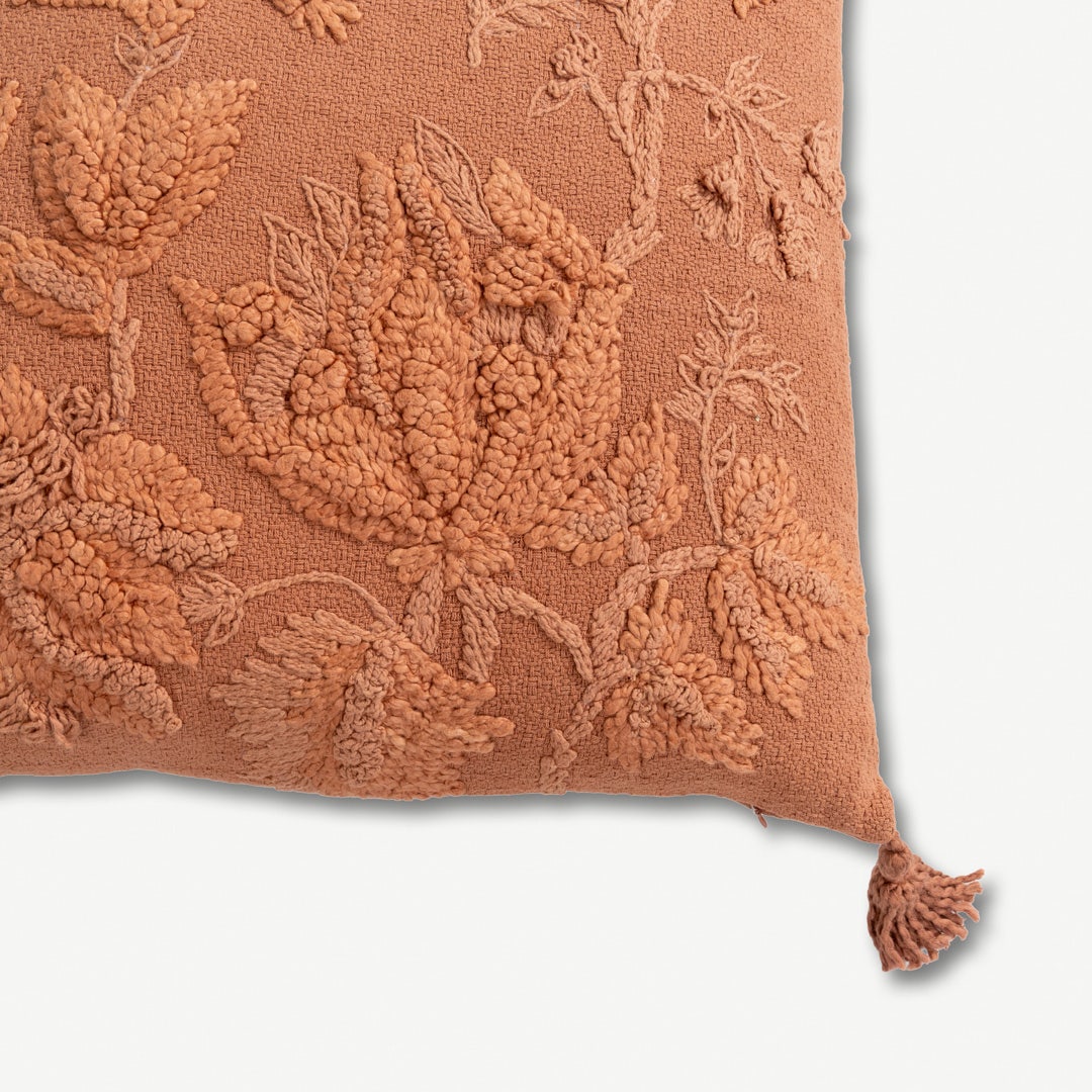 Reece Emb. Cushion W/ Tassles - 50x50cm