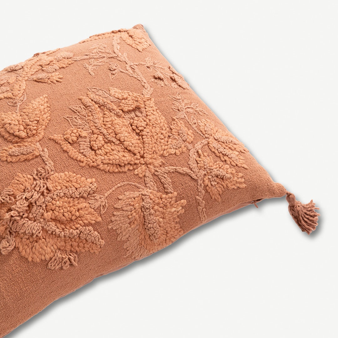 Reece Emb. Cushion W/ Tassles - 50x50cm