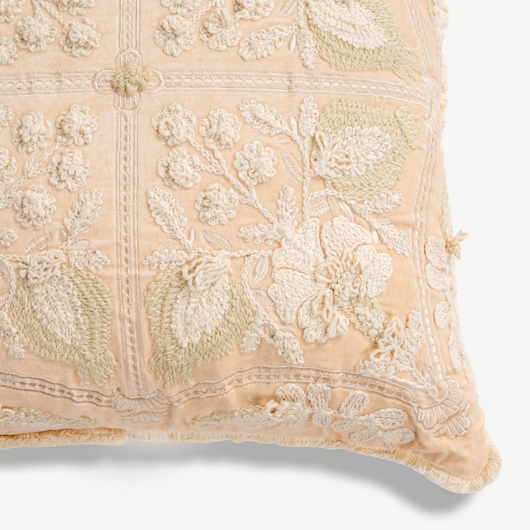 Kayce Floral Emb. Cushion - 50x50cm