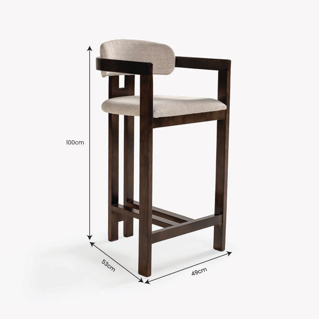 Inma Bar Chair Ecru